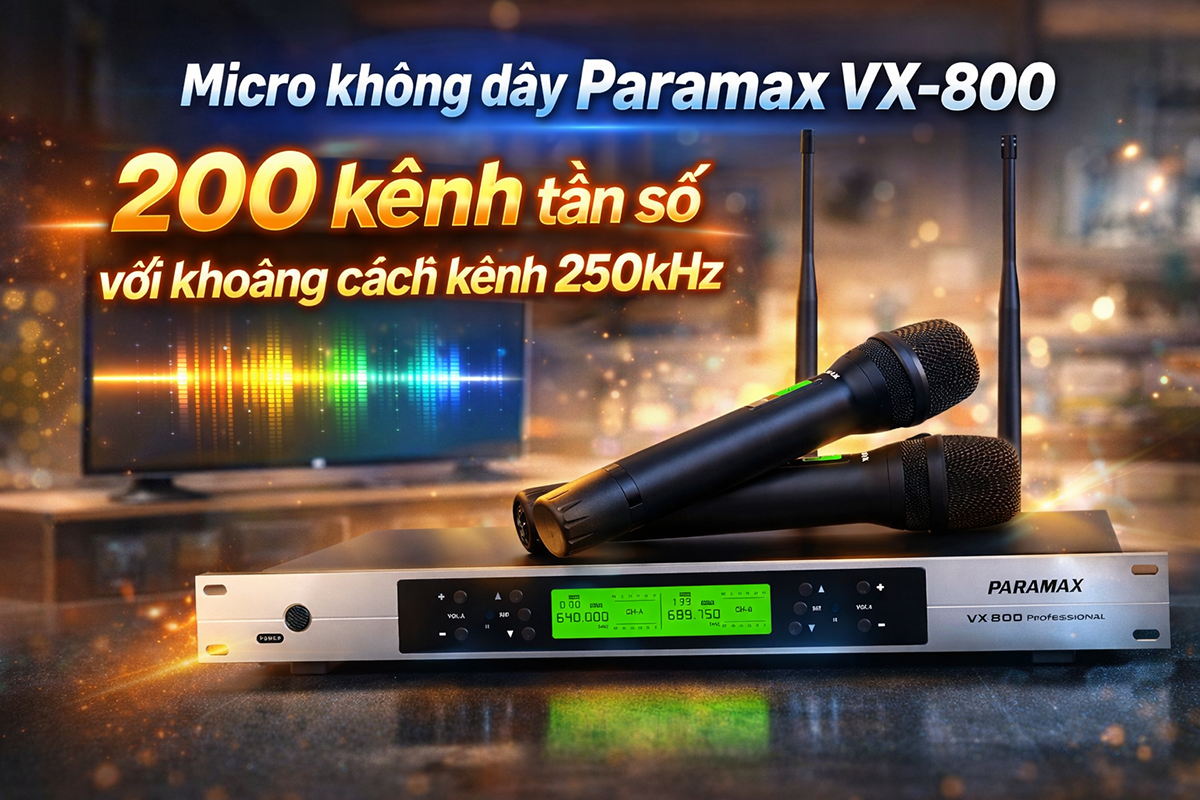 Micro không dây Paramax VX-800