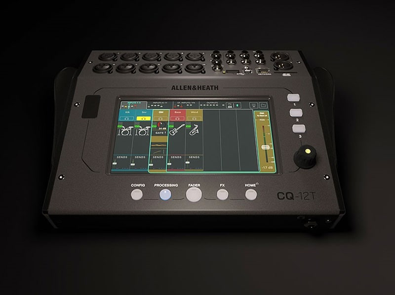 Mixer Allen & Heath CQ-12T (Digital, 16 kênh, Bluetooth, Wifi, USB)