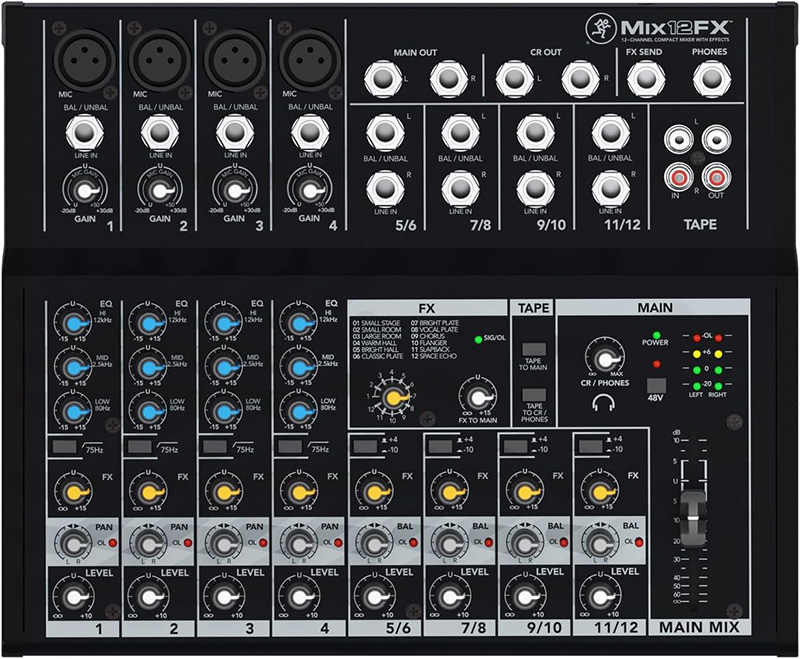 Mixer Mackie Mix12FX