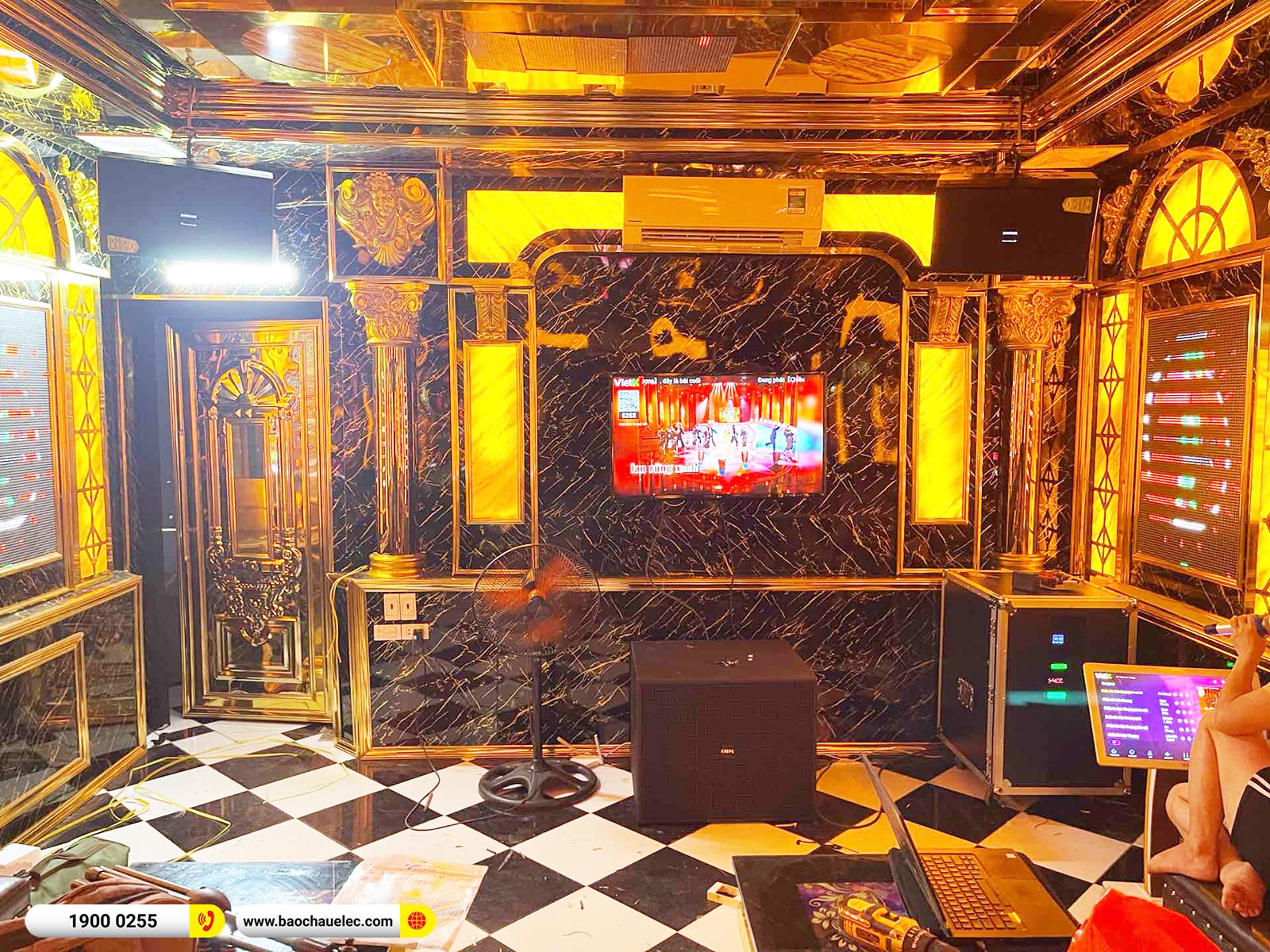 Lắp đặt phòng hát kinh doanh gần 120tr cho karaoke Suối Nhạc tại Hà Nội