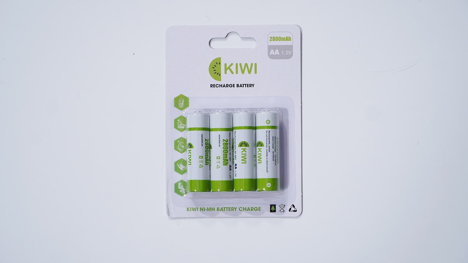 Pin sạc Kiwi vỉ 4 viên