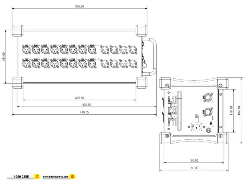 Rack I/O Allen & heath DT618