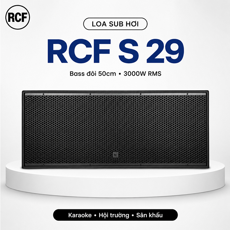 Loa sub hơi RCF S 29 (Đen)