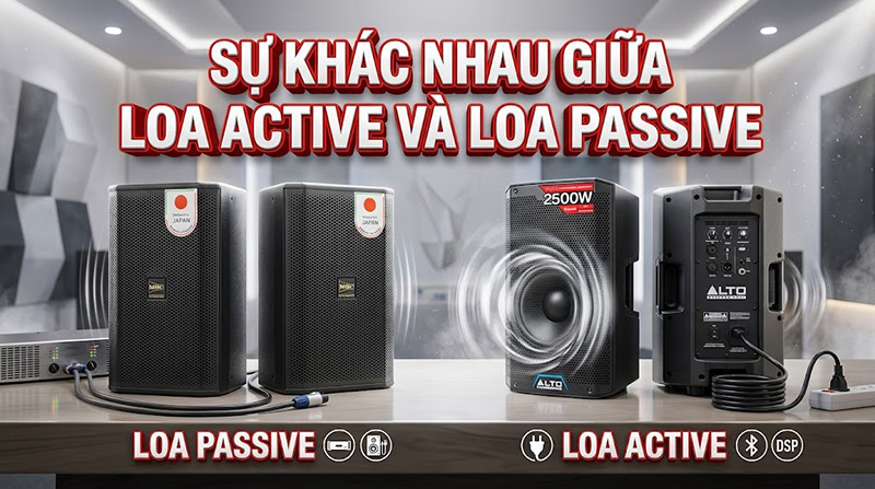 Sự kh&aacute;c nhau giữa Loa Active v&agrave; Loa Passive