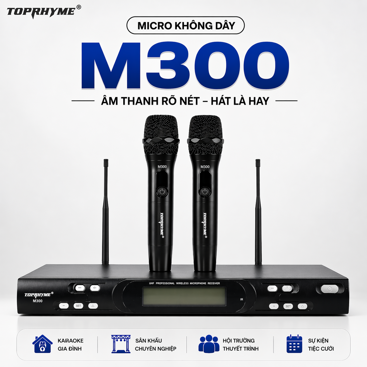 Micro không dây Toprhyme M300 (Đen)