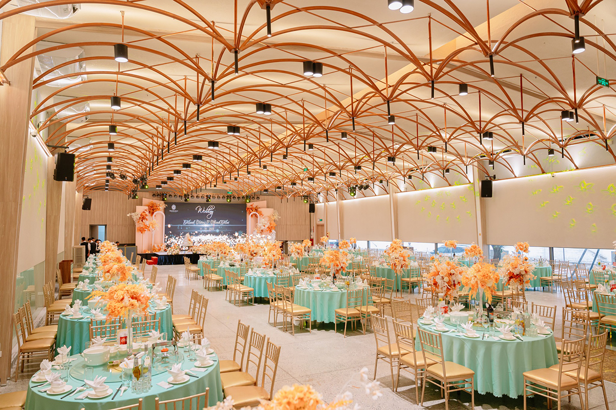 quy trình thiết kế trung tâm sự kiện tiệc cưới