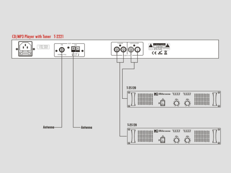 Đầu ph&aacute;t nhạc ITC T-2221