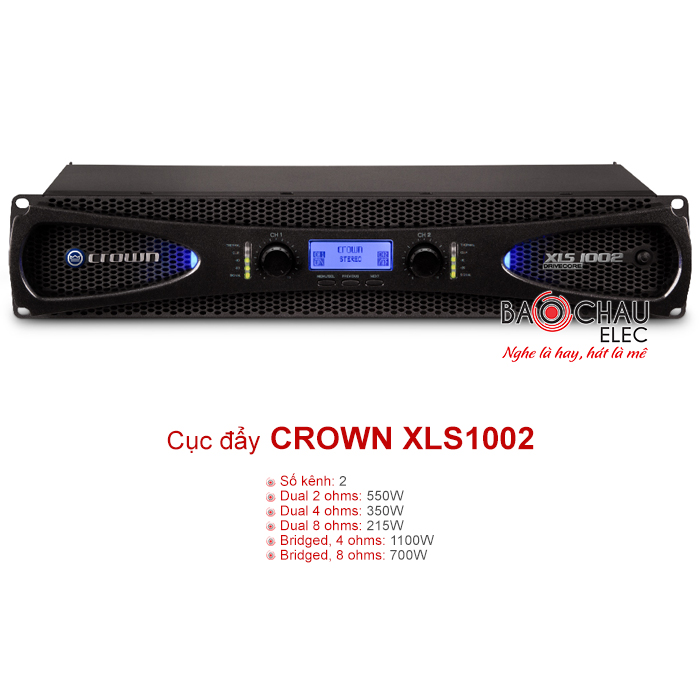 Cục đẩy công suất Crown XLS 1002 Cục đẩy công suất Crown XLS 1002