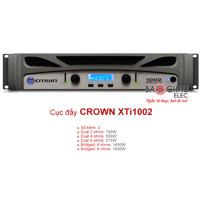 Cục đẩy công suất Crown XTi1002 Cục đẩy công suất Crown XTi1002