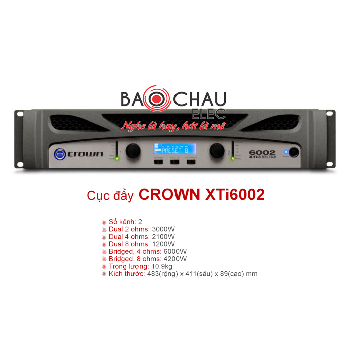 Cục đẩy công suất Crown XTi6002