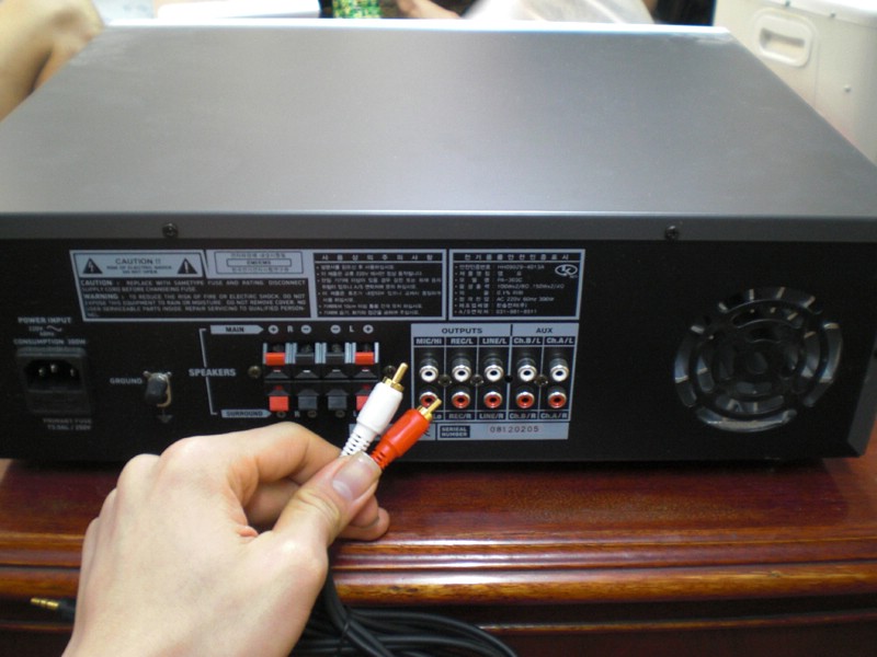 Cách đấu nối amply với TV và đầu phát VCD/DVD