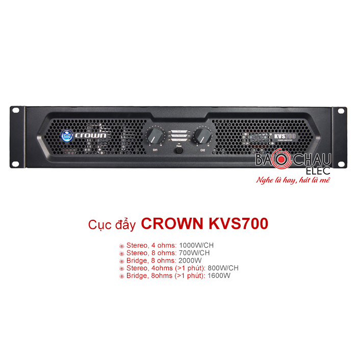 Cục đẩy công suất Crown KVS700 Cục đẩy công suất Crown KVS700