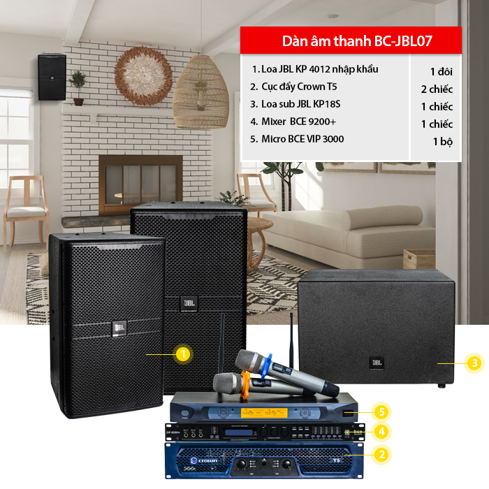 Dàn âm thanh BC-JBL07 Dàn âm thanh BC-JBL07
