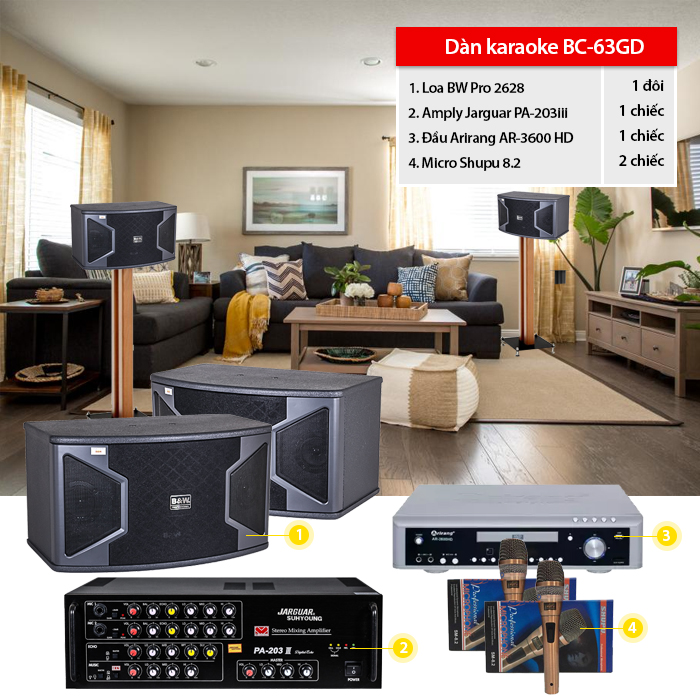 Dàn karaoke BC-63GD Dàn karaoke BC-63GD