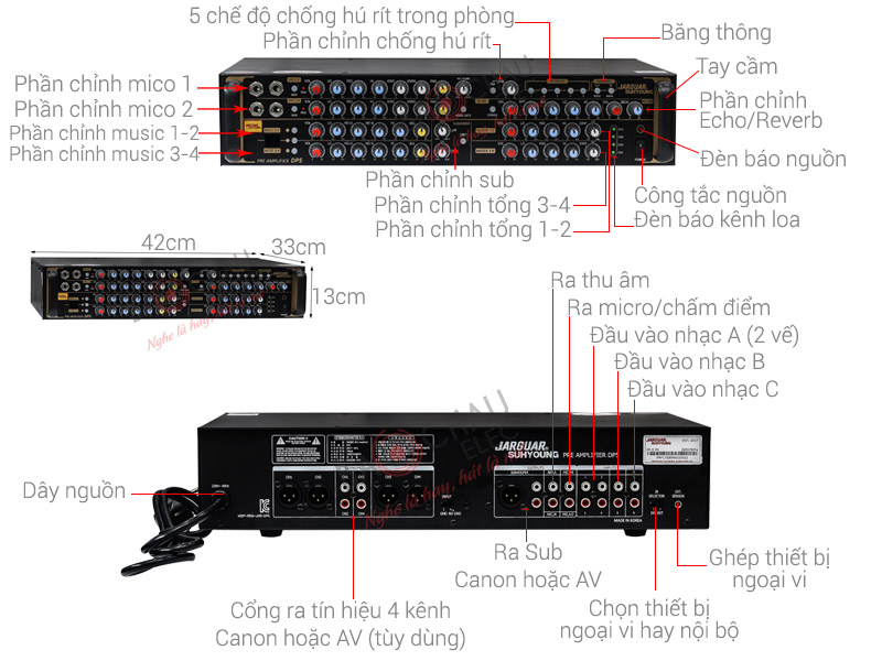 Ảnh kĩ thuật Mixer Jarguar DP5