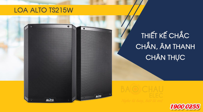 Loa Alto TS215 thiết kế chắc chắn, ấn tượng