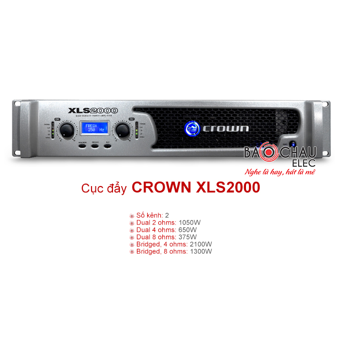 Cục đẩy công suất Crown XLS 2000 Cục đẩy công suất Crown XLS 2000