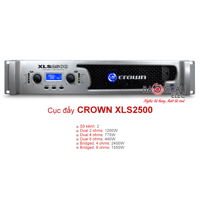 Cục đẩy công suất Crown XLS 2500 Cục đẩy công suất Crown XLS 2500